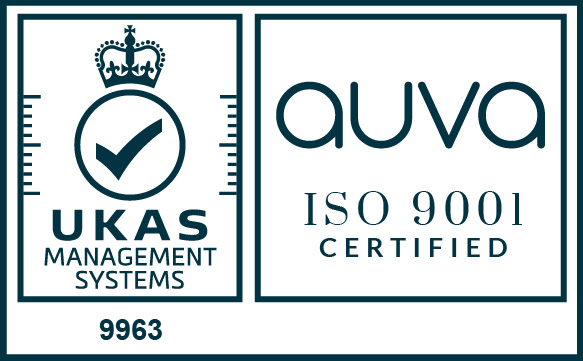 UKAS ISO 9001 certification badge.